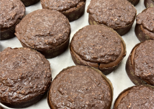 Mini chokoladekage m. kokostopping